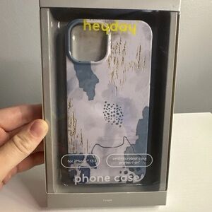 Heyday Abstract Blue and Gold iPhone 13 Case